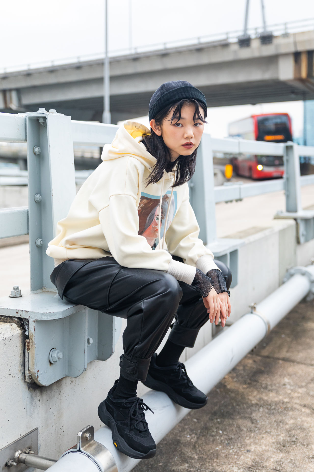 initial x piet mondriaan winter20 womenswear collection street snap 16